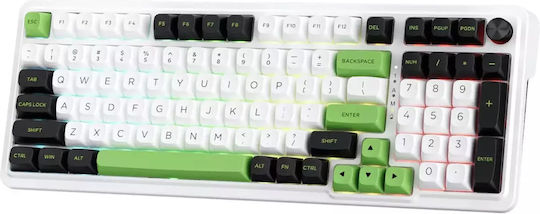 Redragon K686WBG-RGB-MAX Ασύρματο Gaming Μηχανικό Πληκτρολόγιο με RGB φωτισμό (Αγγλικό US) Πράσινο - Image 7