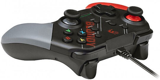 A4Tech GP30 Ενσύρματο Gamepad για Android / PC / PS3 / Switch Sports Red - Image 2