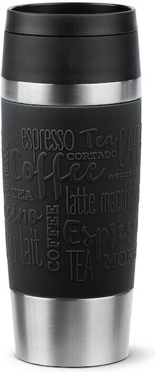Emsa Travel Ποτήρι Θερμός Ανοξείδωτο 360ml Μαύρο N2020200 - Image 3