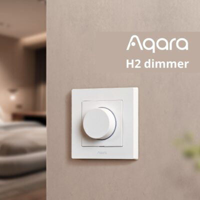 Aqara Χωνευτός Διακόπτης Dimmer με Πλαίσιο Universal Περιστροφικός 300W σε Λευκό Χρώμα H2DIM-W - Image 3