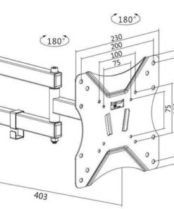 Alternative view of LogiLink BP0008 Επιτοίχια έως 42" και 25kg