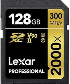 Lexar Professional 2000X SDXC 128GB Class 10 U3 V90 UHS-II
