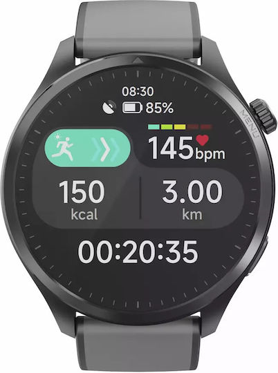HAMA 9000 47mm Smartwatch με SIM και Παλμογράφο (Γκρι) - Image 8