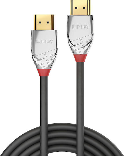 Lindy Cromo Line HDMI 2.0 Cable HDMI male - HDMI male 10m Γκρι 37876 - Image 4