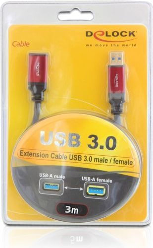 DeLock USB 3.0 Cable USB-A male - USB-A female 3m (82754) - Image 3