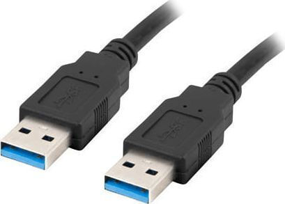Lanberg USB 3.0 Cable USB-A male - USB-A male Μαύρο 0.5m (CA-USBA-30CU-0005-BK) - Image 3