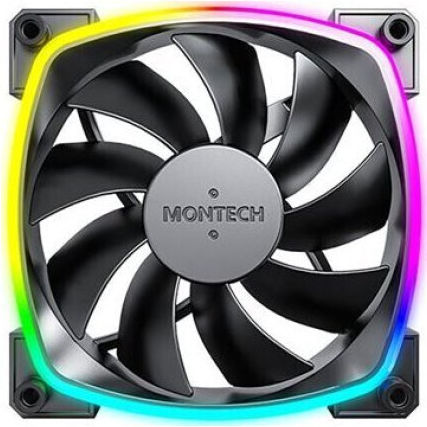 Montech Case Fan 120mm με ARGB Φωτισμό και Σύνδεση 4-Pin PWM 3τμχ - Image 2