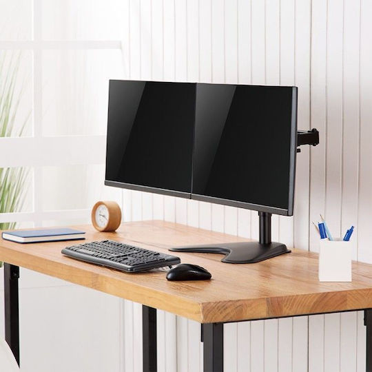 LogiLink Επιτραπέζια Βάση για 2 Οθόνες έως 32" με Βραχίονα (BP0099) - Image 3