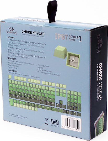 Redragon A140 Keycap Ombre Green 28.13.0016 - Image 9