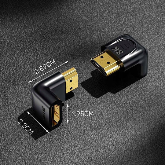 Προσαρμογέας Unitek Γωνιακός 8k Hdmi 90 270 Μοίρες - Image 4