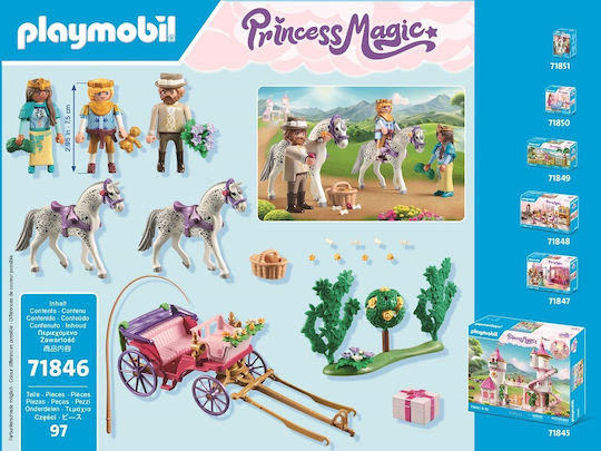 Playmobil Princess Magic Βόλτα Με την Πριγκιπική Άμαξα για 4-10 ετών 71846 - Image 4