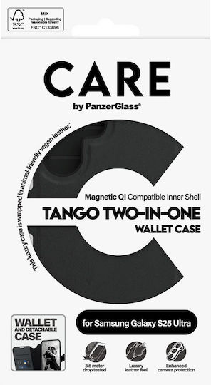 PanzerGlass Feature Tango 2in1 Wallet Δερμάτινο Μαύρο (Galaxy S25 Ultra) CRRFTWLG38488 - Image 10