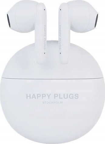 Happy Plugs Joy Lite In-ear Bluetooth Handsfree Ακουστικά με Θήκη Φόρτισης Λευκά - Image 2