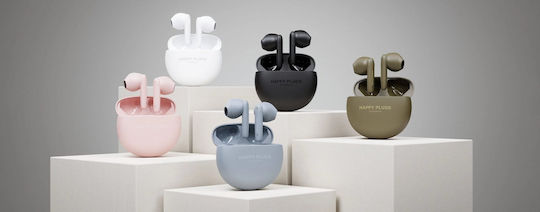 Happy Plugs Joy Lite In-ear Bluetooth Handsfree Ακουστικά με Θήκη Φόρτισης Λευκά - Image 4