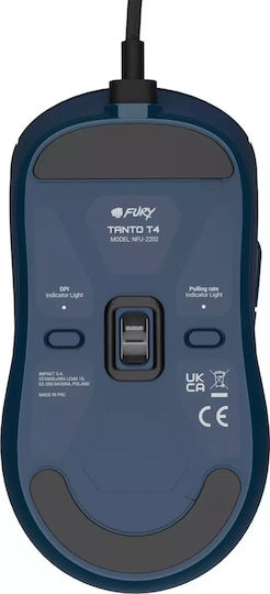 Fury Tanto T4 Gaming Ποντίκι 12000 DPI Μπλε - Image 9