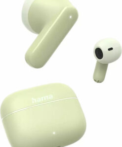 HAMA Freedom Light II Earbud Bluetooth Handsfree Ακουστικά με Θήκη Φόρτισης Πράσινα