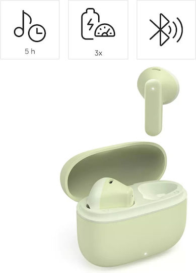 HAMA Freedom Light II Earbud Bluetooth Handsfree Ακουστικά με Θήκη Φόρτισης Πράσινα - Image 7