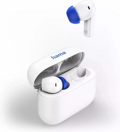 HAMA Passion Clear II In-ear Bluetooth Handsfree Ακουστικά με Θήκη Φόρτισης Λευκά - Image 3