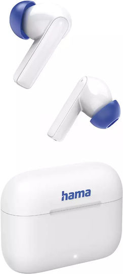 HAMA Passion Clear II In-ear Bluetooth Handsfree Ακουστικά με Θήκη Φόρτισης Λευκά - Image 5