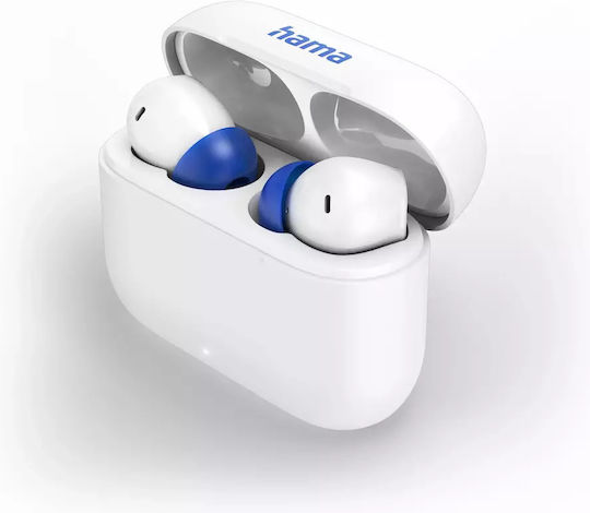 HAMA Passion Clear II In-ear Bluetooth Handsfree Ακουστικά με Θήκη Φόρτισης Λευκά - Image 6