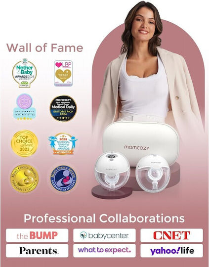 Momcozy M5 Breast Pump Φορητό Διπλό Θήλαστρο Μπαταρίας Λευκό 180ml BP180-GR00BA-A - Image 7