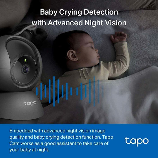 TP-LINK TAPO C201 v1 IP Κάμερα Παρακολούθησης Wi-Fi Full HD 1080p με Αμφίδρομη Επικοινωνία και Φακό 4mm - Image 5
