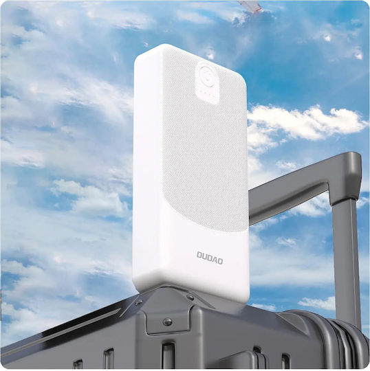 Dudao K10Pro Power Bank 20000mAh 10W με 2 Θύρες USB-A Λευκό - Image 2