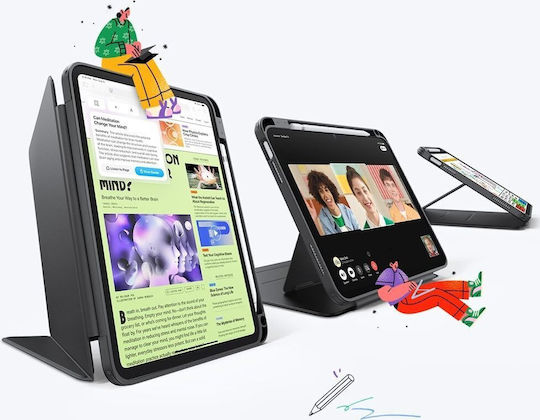 ESR Hybrid Flip Cover Μαύρη (iPad 10.9” (2022), iPad 11” (2025)) - Image 2