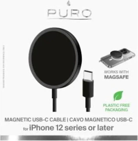 Puro Φορτιστής Magsafe 15W Μαύρος - Image 2