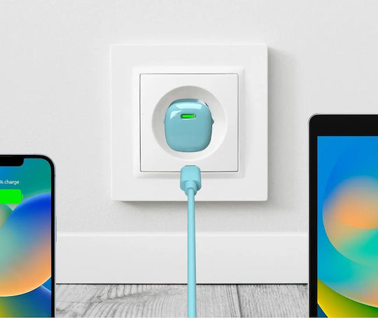 Puro Φορτιστής Χωρίς Καλώδιο GaN με Θύρα USB-C 20W Power Delivery Πράσινος - Image 2