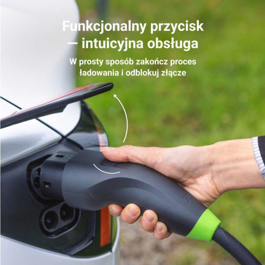 Green Cell Επιτοίχιος Μονοφασικός Σταθμός Φόρτισης 22kW με Ενσωματωμένο Καλώδιο Type 2 (EVGC021B2275) - Image 8