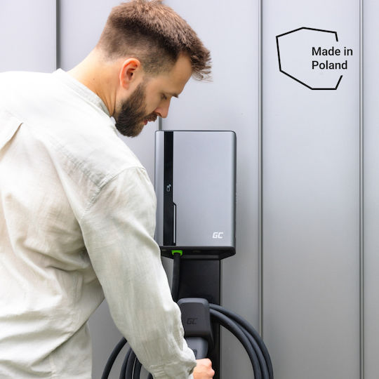 Green Cell Επιτοίχιος Τριφασικός Σταθμός Φόρτισης 22kW με Ενσωματωμένο Καλώδιο Type 2 (EVGC021B2250) - Image 8