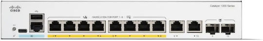 Cisco Catalyst C1300-8P-E-2G Managed L2 PoE+ Switch με 8 Θύρες Gigabit (1Gbps) Ethernet και 2 SFP Θύρες - Image 4