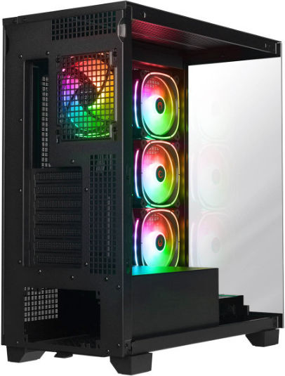 Rampage Hydra V1 Gaming Midi Tower Κουτί Υπολογιστή με Πλαϊνό Παράθυρο Μαύρο - Image 4