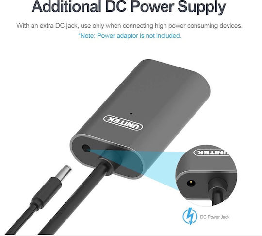 Unitek USB 3.1 Cable USB-C male - USB-A female Μαύρο 5m U304A - Image 10