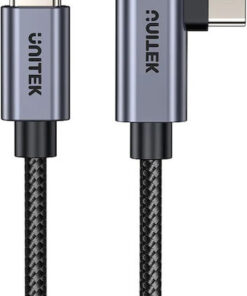Alternative view of Unitek USB 2.0 Cable USB-C male - USB-C 100W Μαύρο 1m C14123BK-1M