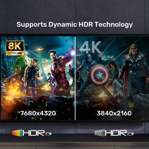 Unitek HDMI 2.1 Cable HDMI male - HDMI male 3m Μαύρο C11086GY01-3M - Image 5