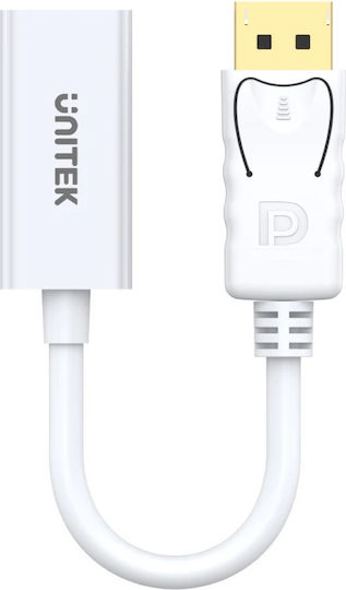 Unitek Μετατροπέας DisplayPort male σε HDMI female Λευκό 1τμχ Y-6332 - Image 4