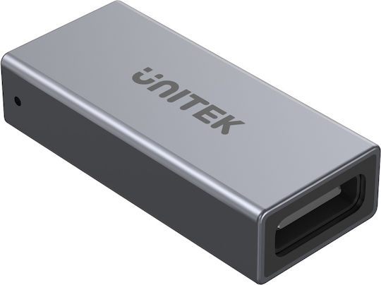 Unitek Μετατροπέας USB-C / USB-A male σε USB-C / USB-A female Ασημί 1τμχ A1036GY - Image 2