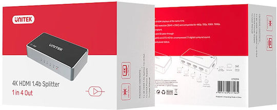 Unitek HDMI Splitter 1 IN 4 OUT V1109A - Image 9