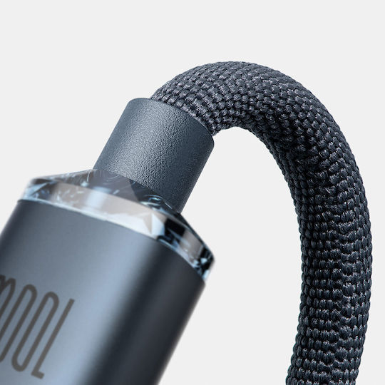 Baseus Crystal Shine Series USB 2.0 Cable USB-C male - USB-C 100W Μαύρο 2m CAJY000701 - Image 4