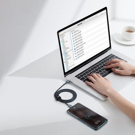 Baseus Crystal Shine Series USB 2.0 Cable USB-C male - USB-C 100W Μαύρο 2m CAJY000701 - Image 5