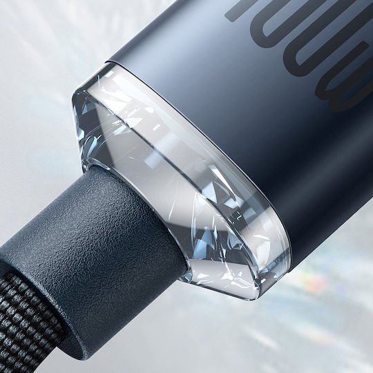Baseus Crystal Shine Series USB 2.0 Cable USB-C male - USB-C 100W Μαύρο 2m CAJY000701 - Image 9