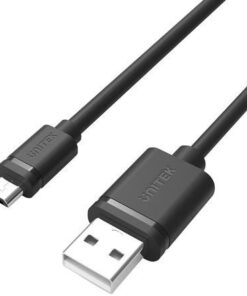Alternative view of Unitek Regular USB 2.0 to micro USB Cable Μαύρο 0.5m (Y-C454GBK)