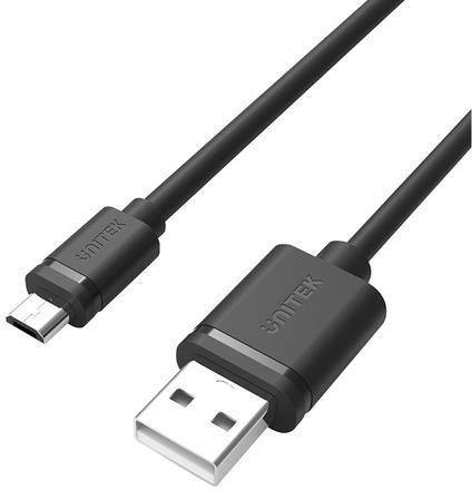 Unitek Regular USB 2.0 to micro USB Cable Μαύρο 0.5m (Y-C454GBK) - Image 2
