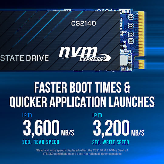 PNY SSD 1TB M.2 NVMe PCI Express 4.0 M280CS2140-1TB-RB - Image 4