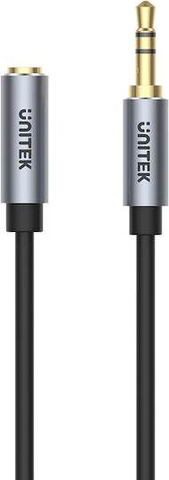 Unitek Καλώδιο 3.5mm male - 3.5mm female Μαύρο 1m (Y-C932ABK) - Image 4