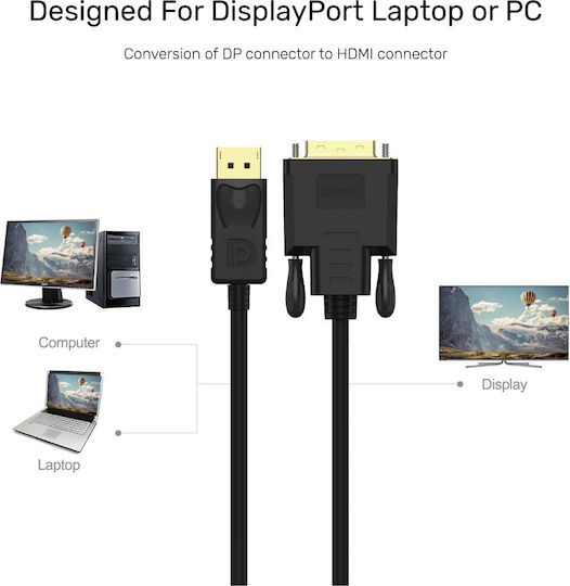 Unitek Cable DVI-D male - DisplayPort male 1.8m (Y-5118BA) - Image 6