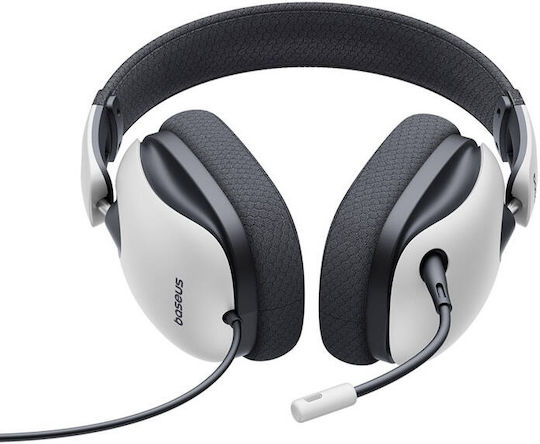 Baseus GoPlay 1 Max Over Ear Gaming Headset με σύνδεση 3.5mm Λευκό - Image 4