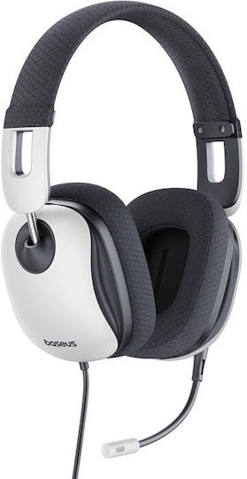 Baseus GoPlay 1 Max Over Ear Gaming Headset με σύνδεση 3.5mm Λευκό - Image 5